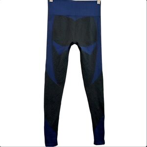 Stylish Black and Blue Workout Leggings Size Small